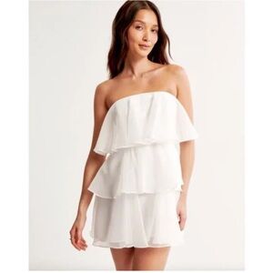 Abercrombie & Fitch White Mini Dress